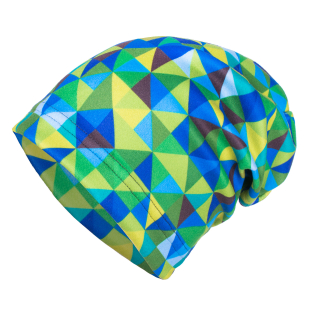 Unuo Dětská čepice fleecová Homeless Triangl Kluk S (45-48 cm)