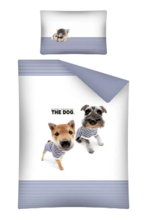 Povlečení do postýlky The Dog Námořníci modrá 100/135, 40/60