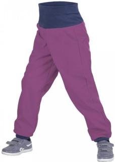 Unuo Batolecí softshellové kalhoty s fleecem Ostružinová II 86/92 SLIM