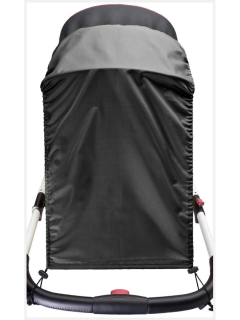 Caretero Sluneční clona na kočárek Black