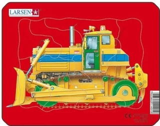 Larsen Puzzle Pracovní stroje: Pásový bagr 10 dílků