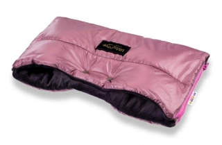 Baby Nellys Rukávník ke kočárku Flees Style Pudrově růžová