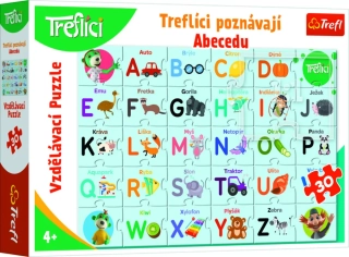 Trefl Vzdělávací puzzle Treflíci poznávají Abecedu 30 dílků