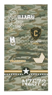 Detexpol Osuška Army  Bavlna - Froté, 70/140 cm