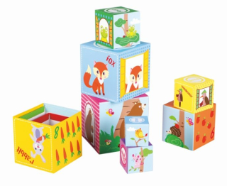 Lelin Pyramida z 10 kostek Les