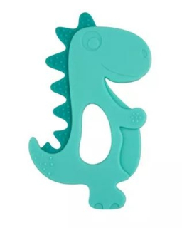 Canpol Babies Silikonové kousátko Dino Zelené