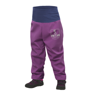 Unuo Batolecí softshellové kalhoty s fleecem Ostružinová 86/92 SLIM