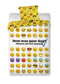 Faro Povlečení Emoji  Bavlna, 140/200, 70/90 cm