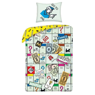 HALANTEX Povlečení ve vaku Monopoly Go  Bavlna, 140/200, 70/90 cm