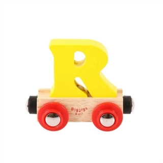 Bigjigs Rail Vagónek dřevěné vláčkodráhy - Písmeno R