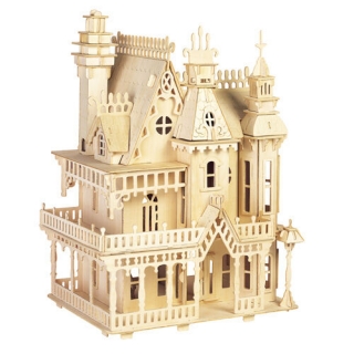 Woodcraft Dřevěné 3D puzzle Velkolepá vila přírodní