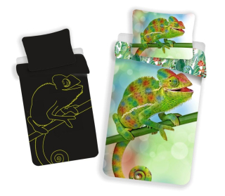 Jerry Fabrics Povlečení Chameleon Svítící  Bavlna, 140/200, 70/90 cm