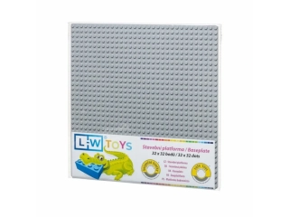 L-W Toys Základová deska 32x32 Světle šedá