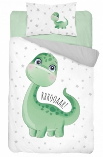 Detexpol Povlečení do postýlky Dino  90/120, 40/60 cm