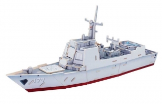 RoboTime 3D dřevěná skládačka Útočná loď Destroyer