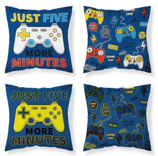 Detexpol Povlak na polštářek Play Game Svítící  Bavlna, 40/40 cm
