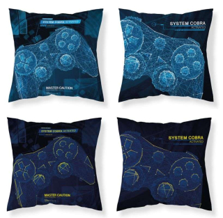 Detexpol Povlak na polštářek Game Cobra Svítící  Bavlna, 40/40 cm
