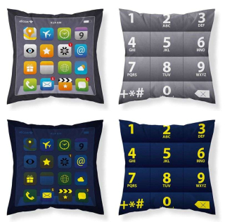 Detexpol Povlak na polštářek Telefon Svítící  Bavlna, 40/40 cm