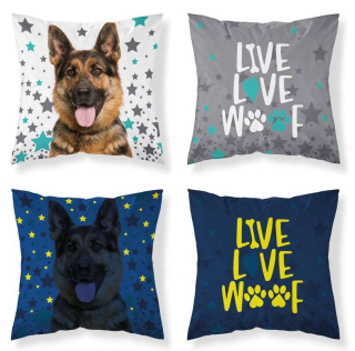 Detexpol Povlak na polštářek Ovčák Svítící  Bavlna, 40/40 cm