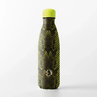 Water Revolution Nerezová Termo láhev na pití Fashion Had zelená  Potravinářská nerezová ocel 18/8, 500 ml