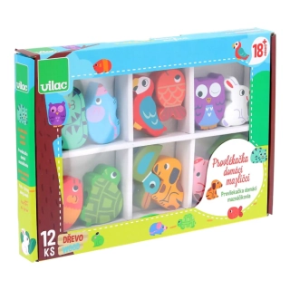 Vilac Dřevěná provlékačka Domácí zvířata