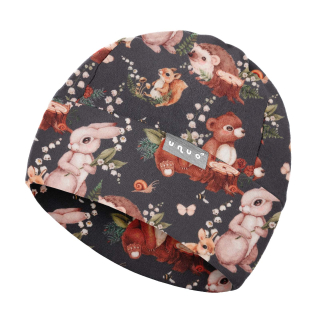 Unuo Dětská čepice fleecová Sport Zajíček S (45-48 cm)