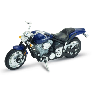 Welly Motocykl Yamaha Road Star Warrior (2002) 1:18 modrá