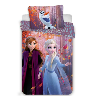 Jerry Fabrics Povlečení Ledové Království 2 Sister Purple Bavlna, 140/200, 70/90 cm