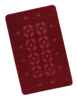 Bellatex Koupelnová předložka 60x100cm Bordová stopa