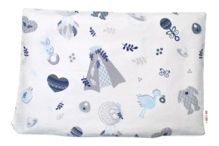 Baby Nellys Povlak na polštářek New Love Baby Modrá Bavlna, 40/60 cm