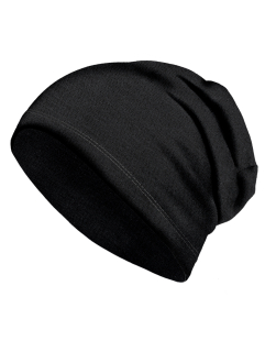 Unuo Pánská Merino čepice Homeless Černá  57-59 cm