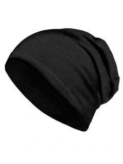 Unuo Pánská Merino čepice Homeless Černá 57-59 cm