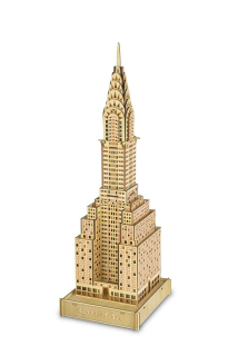 Woodcraft Dřevěné 3D puzzle Chrysler Building přírodní