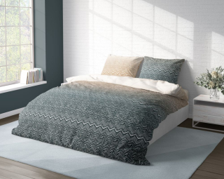 Kvalitex Klasické ložní bavlněné povlečení DELUX 140x200, 70x90cm SIERA zelená