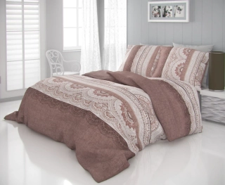Kvalitex Saténové povlečení LUXURY COLLECTION CARMELA béžová, 1x 140/200, 1x 70/90cm