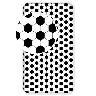 Jerry Fabrics Prostěradlo Fotbal  Bavlna, 90/200 cm
