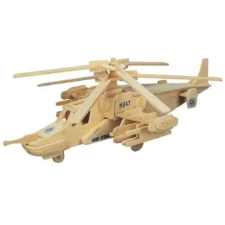 Woodcraft Dřevěné 3D puzzle Vrtulník