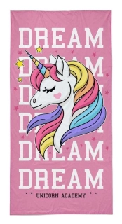 Detexpol Osuška Jednorožec academy  Bavlna - Froté, 70/140 cm