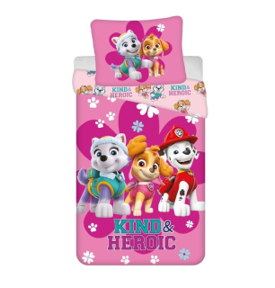 Jerry Fabrics Povlečení Paw Patrol PP475 Heroic  Bavlna, 140/200, 70/90 cm