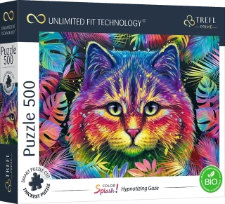 TREFL Puzzle UFT Color Splash: Hypnotizující pohled 500 dílků