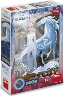 DINO Svítící puzzle Ledové království 2 XL 100 dílků