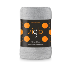 Faro Deka mikroplyš super soft Světle šedá Polyester, 130/170 cm