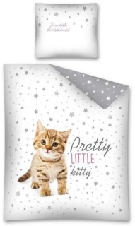 Detexpol Povlečení Kotě zrzek  Bavlna, 140/200, 70/80 cm