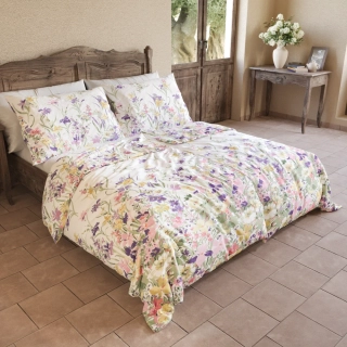 Kvalitex Bavlněné povlečení PROVENCE COLLECTION 140x200, 70x90cm ISABEL fialová