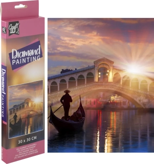 GRAFIX Diamantové malování Most Ponte di Rialto 30x30cm