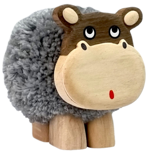 2Kids Toys Dřevěná figurka XL pompon Hroch