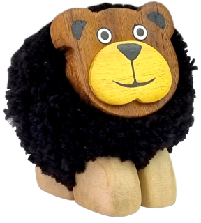 2Kids Toys Dřevěná figurka XL pompon Medvěd
