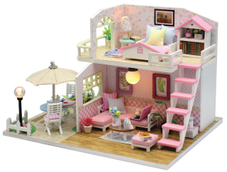 2Kids Toys miniatura domečku Růžový dům