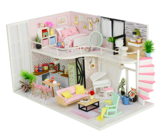 2Kids Toys miniatura domečku Dům Anniny růžové melodie