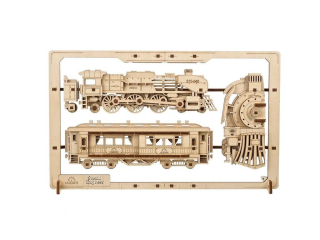 Ugears 2,5D dřevěné mechanické puzzle Steam Express